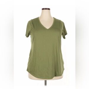 Torrid Classic Olive Short Sleeve V-Neck Tee